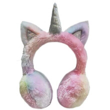Gifts Treat Girls Earmuffs Unicorn Ear Muffs in Colorful Plush Design (colorful unicorn, M)