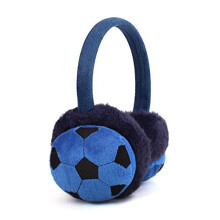 IPENNY Boys Girls Fur Earmuffs Cute Football Design Winter Fluffy Thermal Ear Warmers Handband Cold Weather Earplugs Comfortable Fashion Cartoon