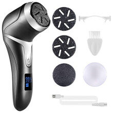 Asiaark Foot Callus Remover - Rechargeable Waterproof Electric Foot Files for Dry Hard Dead Skin and Cracked Heels, Professional Pedicure Tools w