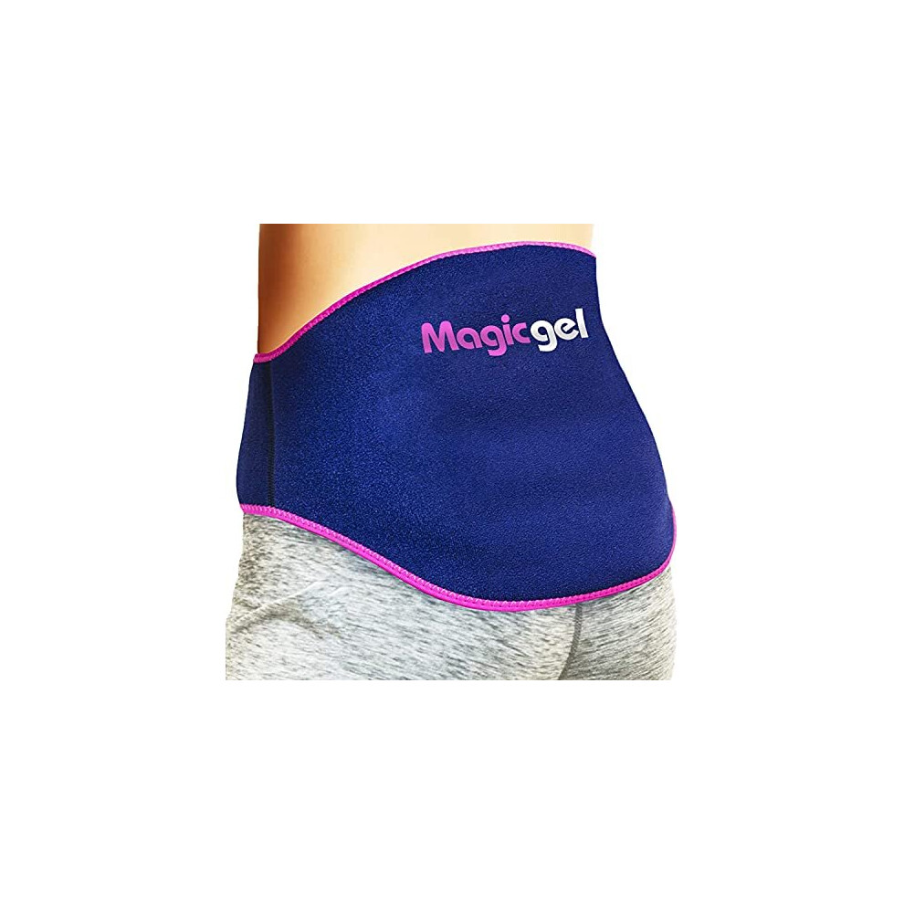 Magic Gel Back Pain Relief Gel Pack: Hot Or Cold Ice Packs For Back Injuries - Reusable (Relief For Lower Lumbar, Sciatic Nerve, Degenerative Disc Disease,