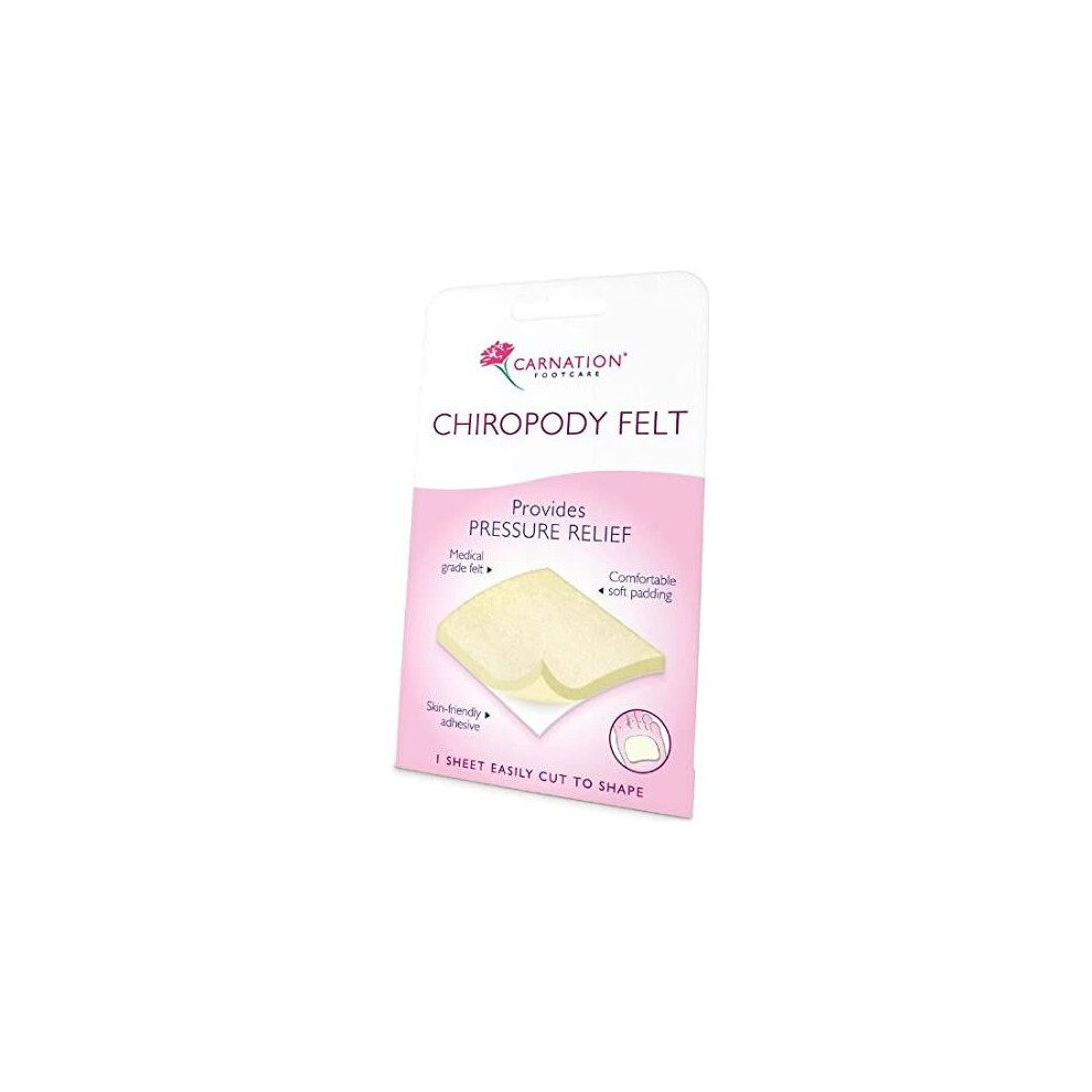 THREE PACKS of Carnation Adhesive Chiropody Felt Large (10x22.5cm)