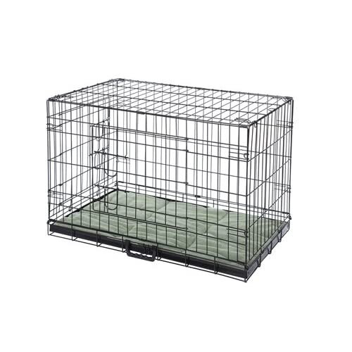 Confidence Pet Deluxe 30" 2 Door Dog Cage Crate with Bed Medium