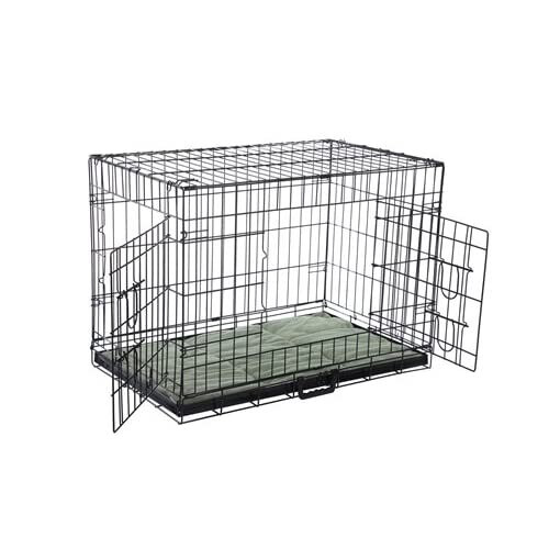 Confidence Pet Deluxe 30" 2 Door Dog Cage Crate with Bed Medium 1