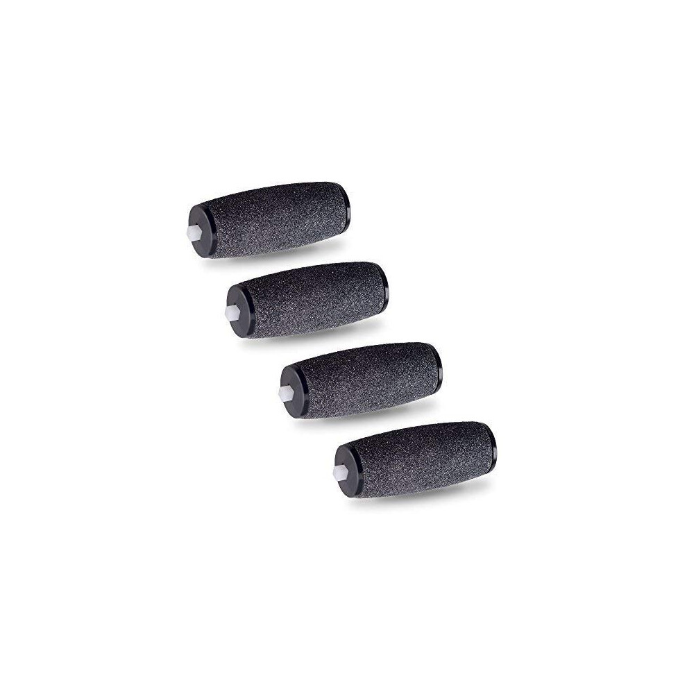 E-Cron Replacement Rollers For Scholl Velvet Smooth Diamond Express Pedi Callus Remover Foot File, Medium Hard Coarse 4 Pcs.