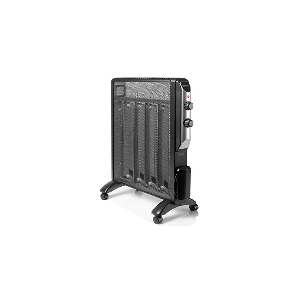 Duronic Heater HV220 with Mica Panels | 2kW | Electric | Radiant and Convection | Micathermic | Convector Heater with Thermostat | 2 Heat Setting