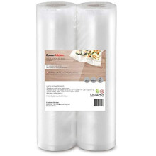 Bonsenkitchen Vacuum Sealer Roll Bags - 2 Pack, 28 cm x 600 cm (12 m total), BPA Free, Customizable Size, Compatible with All Brands