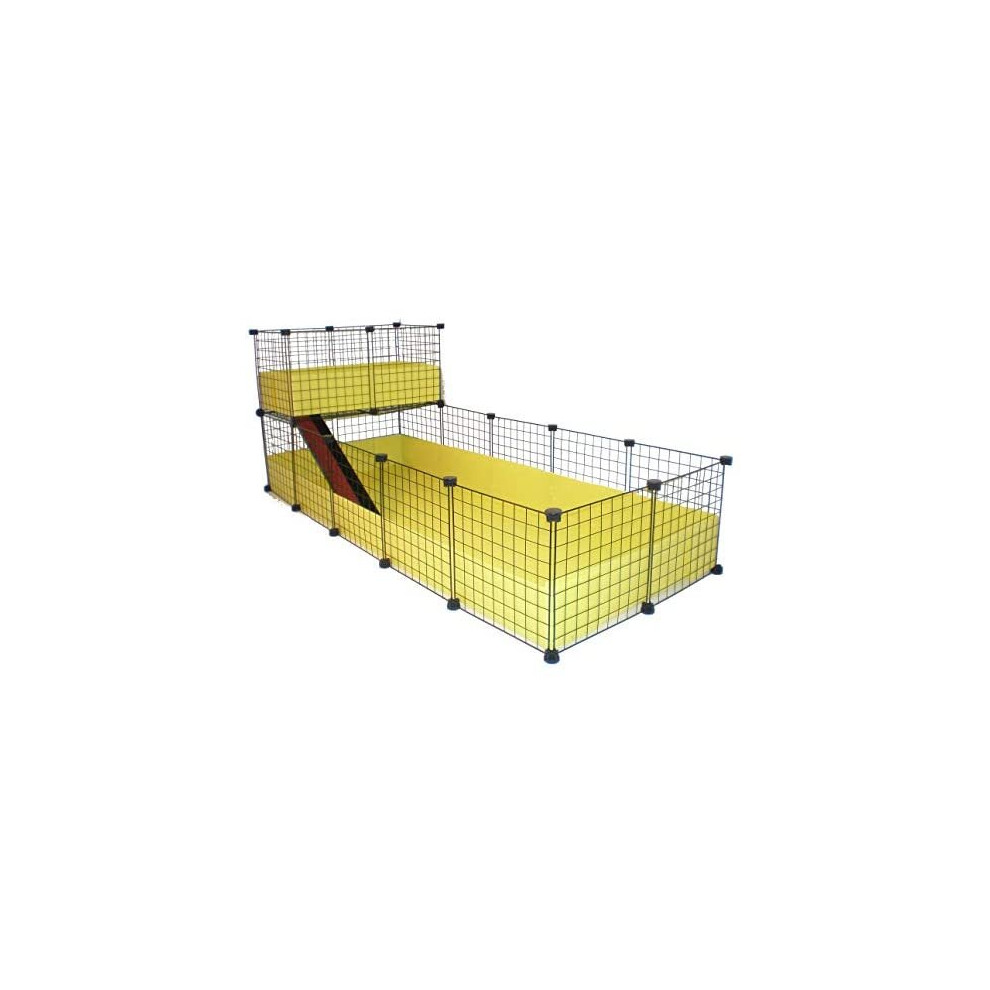 Grendle C& C Cage (5 x 2 plus 1x2 loft, Black) YELLOW INSERT AND RAMP NOT INCLUDED