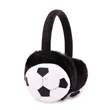 Kids Warm Fluffy Earmuffs Winter Soft Plush Ear Warmers Cute Cartoon Football Earmuffs for Boys Outdoor Warm Ear Covers