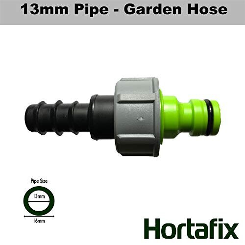 13mm Irrigation Pipe to Garden Hose Quick Connect adaptor 1