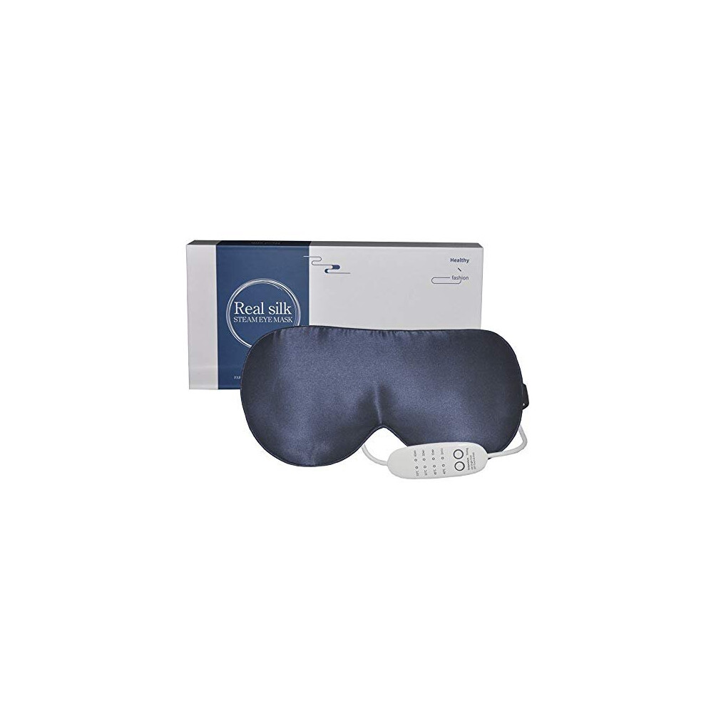 Pjyu Silk Heated Eye Mask, Hot Eye Compress For Dry Eyes, Puffy Eyes, Blepharitis Treatment, Relieve Eye Strain, Styes Eye, Mgd And Dry Eye Syndr