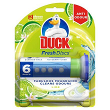 Duck Fresh Discs Lime Toilet Freshener, Pack of 6