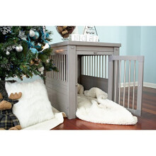 New Age Pet ecoFLEX Pet Crate/End Table, Small, Grey