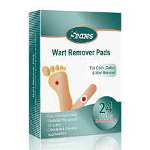 Wart Remover, Corn Remover Pads, Foot Corn Removal Plaster with Hole, Professional Removes Common and Plantar Warts, Callus, Stops Wart Regrowth