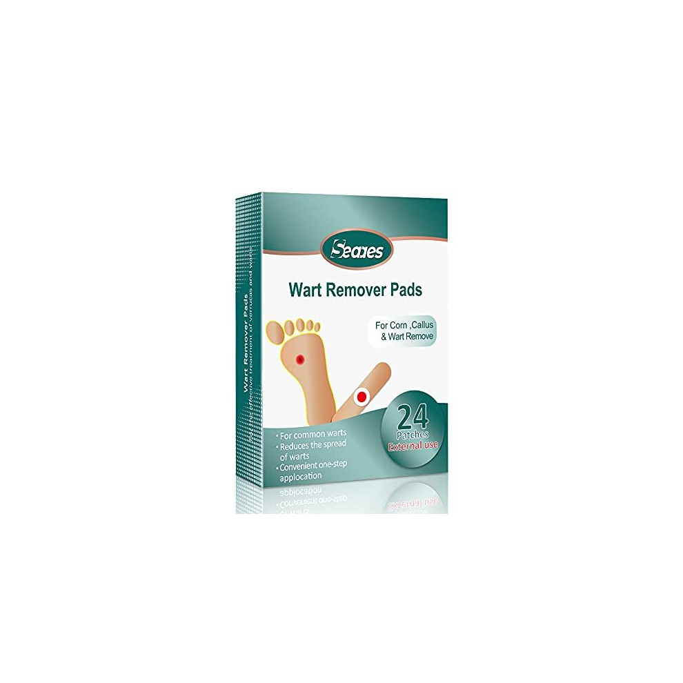 Seaaes Wart Remover, Corn Remover Pads, Foot Corn Removal Plaster With Hole, Professional Removes Common And Plantar Warts, Callus, Stops Wart Regrowth