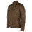 (XS) Mens Brown Leather Racing Quilted Biker Jacket 2