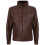 (S) Mens Retro Zipped Leather Racing Biker Jacket 1