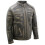 (M) Mens Black Rub Off Leather Racing Biker Jacket 2