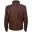 (M) Mens Retro Zipped Leather Racing Biker Jacket 3