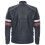 (2XL) Mens Racing Leather Striped Retro Biker Jacket 3