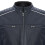 (2XL) Mens Racing Leather Striped Retro Biker Jacket 4
