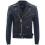 (XL) Mens Brando Rock Motorcycle Hide Biker Jacket 1