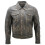 (XL) Mens Leather Bomber A2 Detachable Collar Jacket 1
