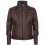 (2XL) Mens Leather Biker Jacket Distressed Motorcycle 1