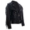 (XL) Men FRINGE Hide Leather TASSELED Motorcycle Jacket 2