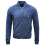 (M) Mens Ocean Blue Goat Suede Leather Bomber Jacket 1