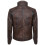 (2XL) Mens Leather Biker Jacket Distressed Motorcycle 3