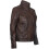 (S) Mens Leather Biker Jacket Distressed Motorcycle 2