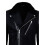 (3XL) Mens Shearling Sheepskin Leather Biker Jacket 4