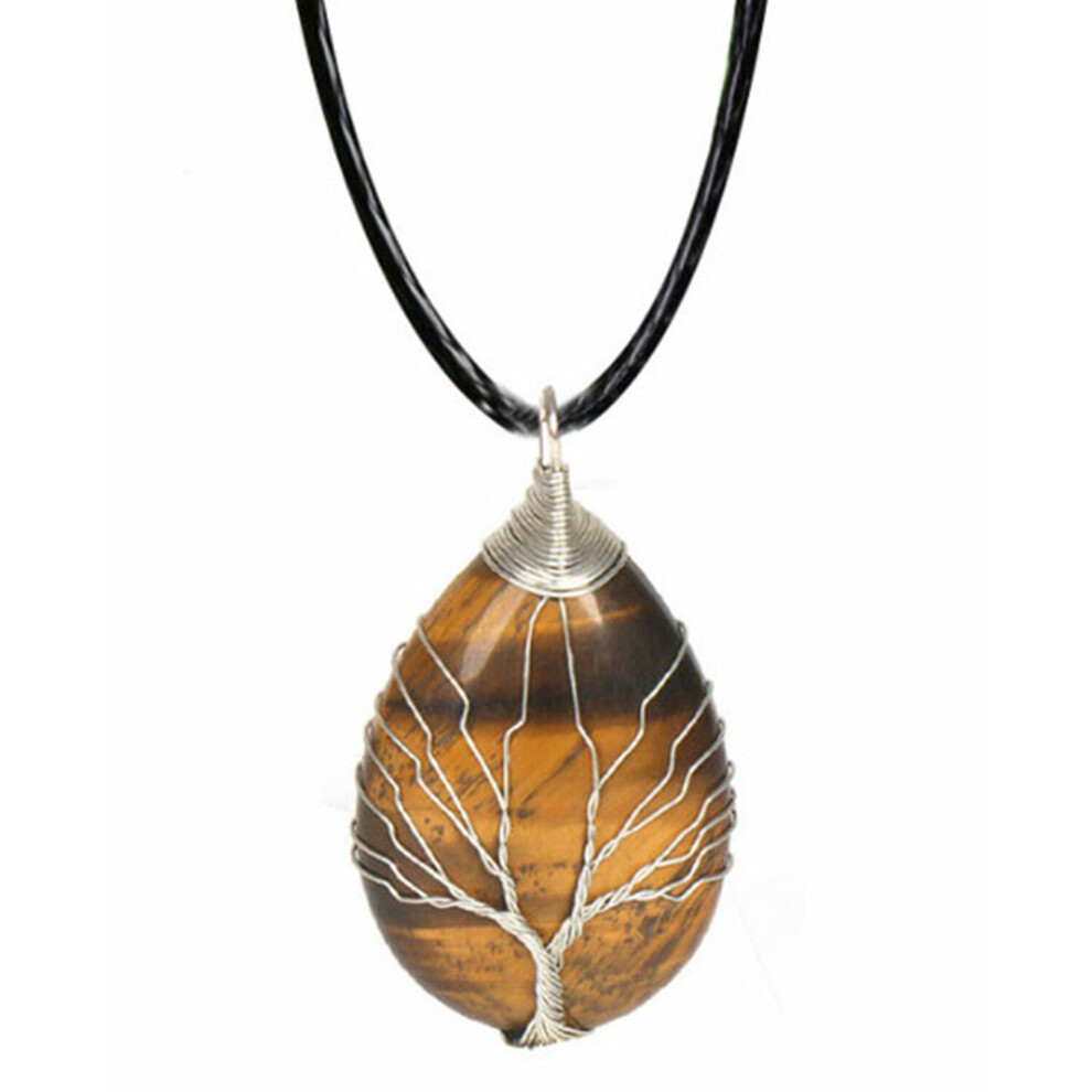 (Brown) Tree of Life Pendant Necklace