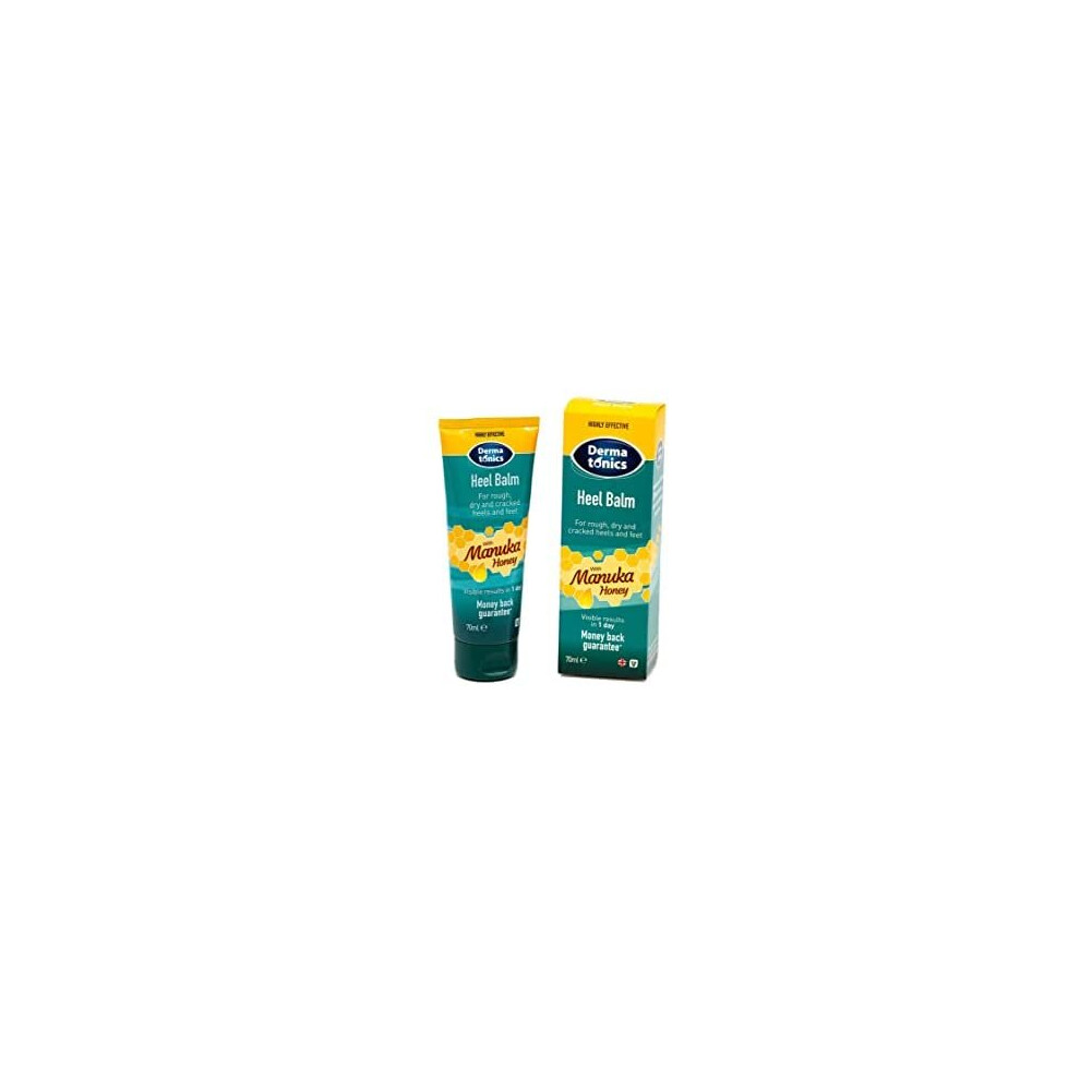Dermatonics Heel Balm With Manuka Honey | Suitable For Diabetics | For Rough, Dry And Cracked Heels And Feet | Hydrates And Draws Moisture Into Y