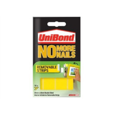 Unibond No More Nails Strip Ultra-strong Removable Translucent - Pack of 20