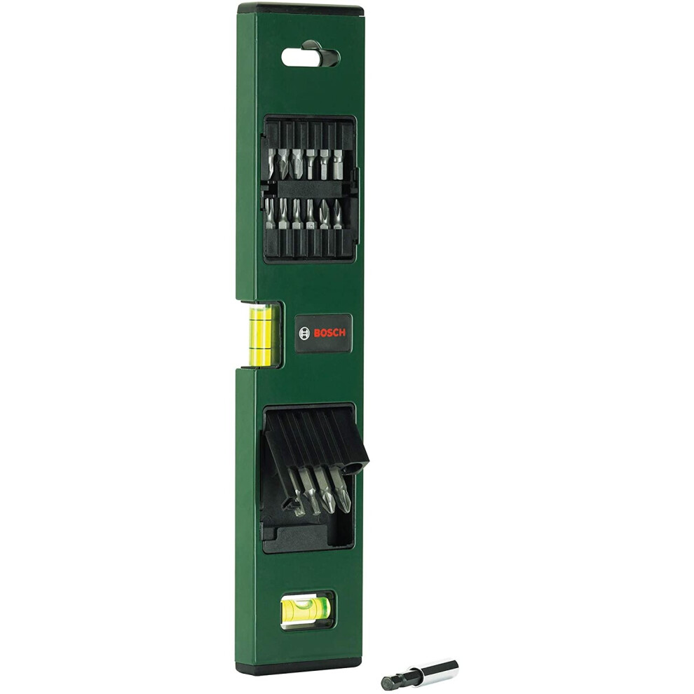 Bosch Home and Garden 2607017070 Spirit Level Set, Silver, Set of 17 Pieces