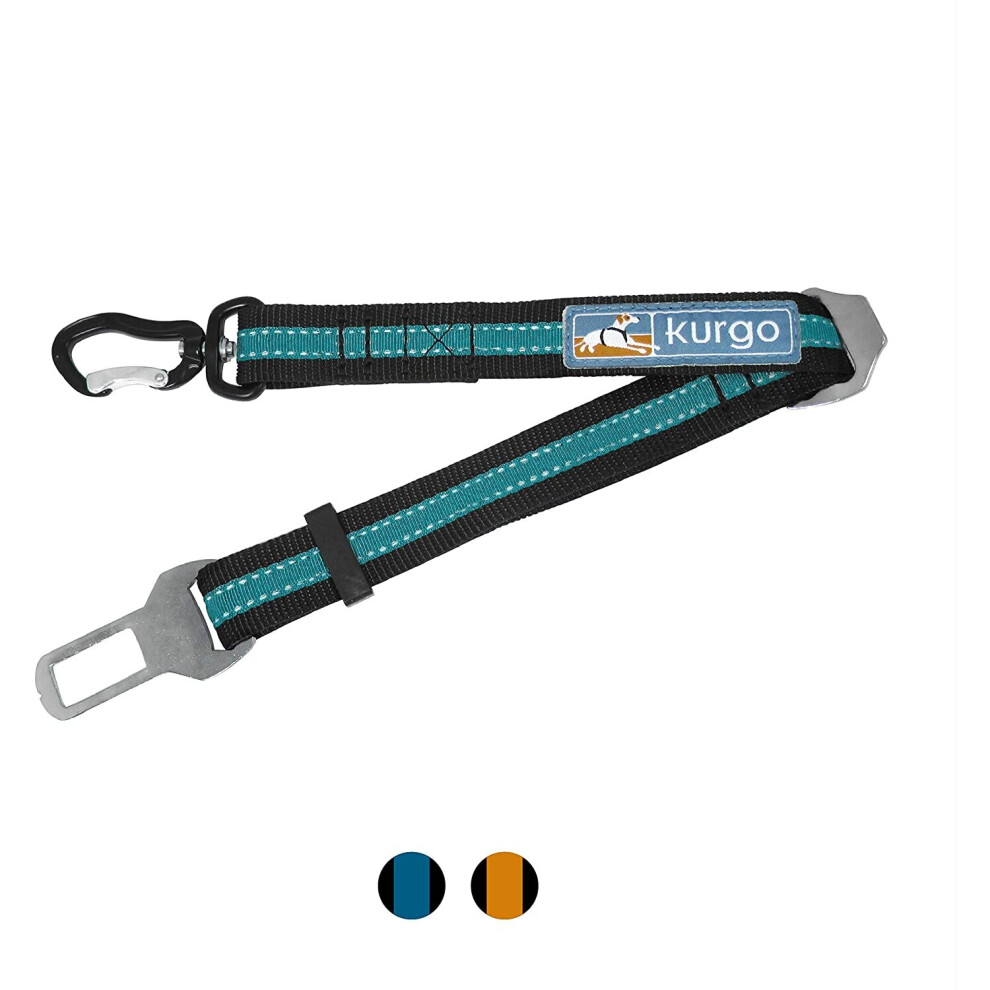 Kurgo Car Seat Belt For Pets, Adjustable Dog Safety Belt Leash - Blue 810013810677
