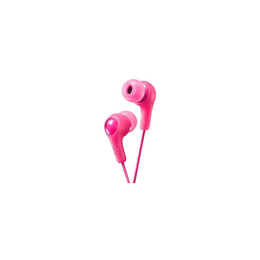 JVC HA-FX7M Gumy Plus In Ear Earbud Headphones Noise Isolation, Pink