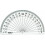 Helix 10cm 180 Degree Protractor Reverse Scale - Pack of 10 2