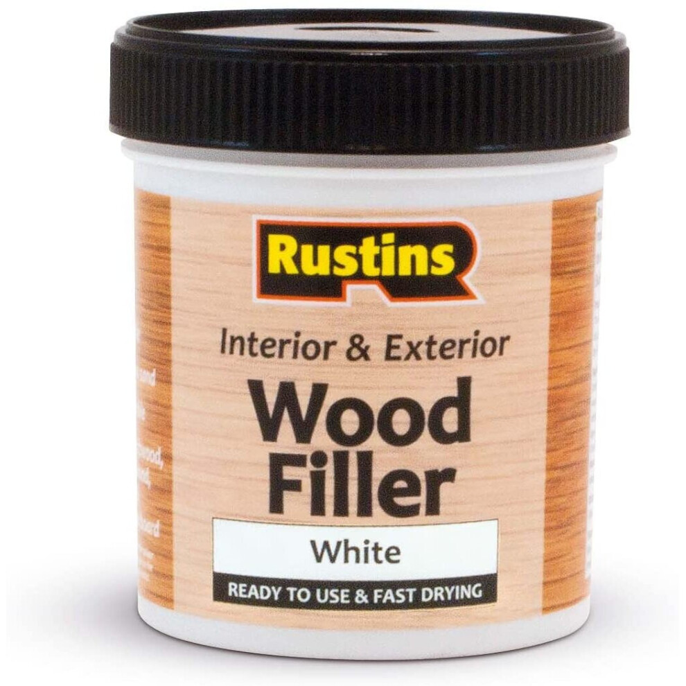 Rustins AWOOW250 Acrylic Wood Filler, White, 250 ml