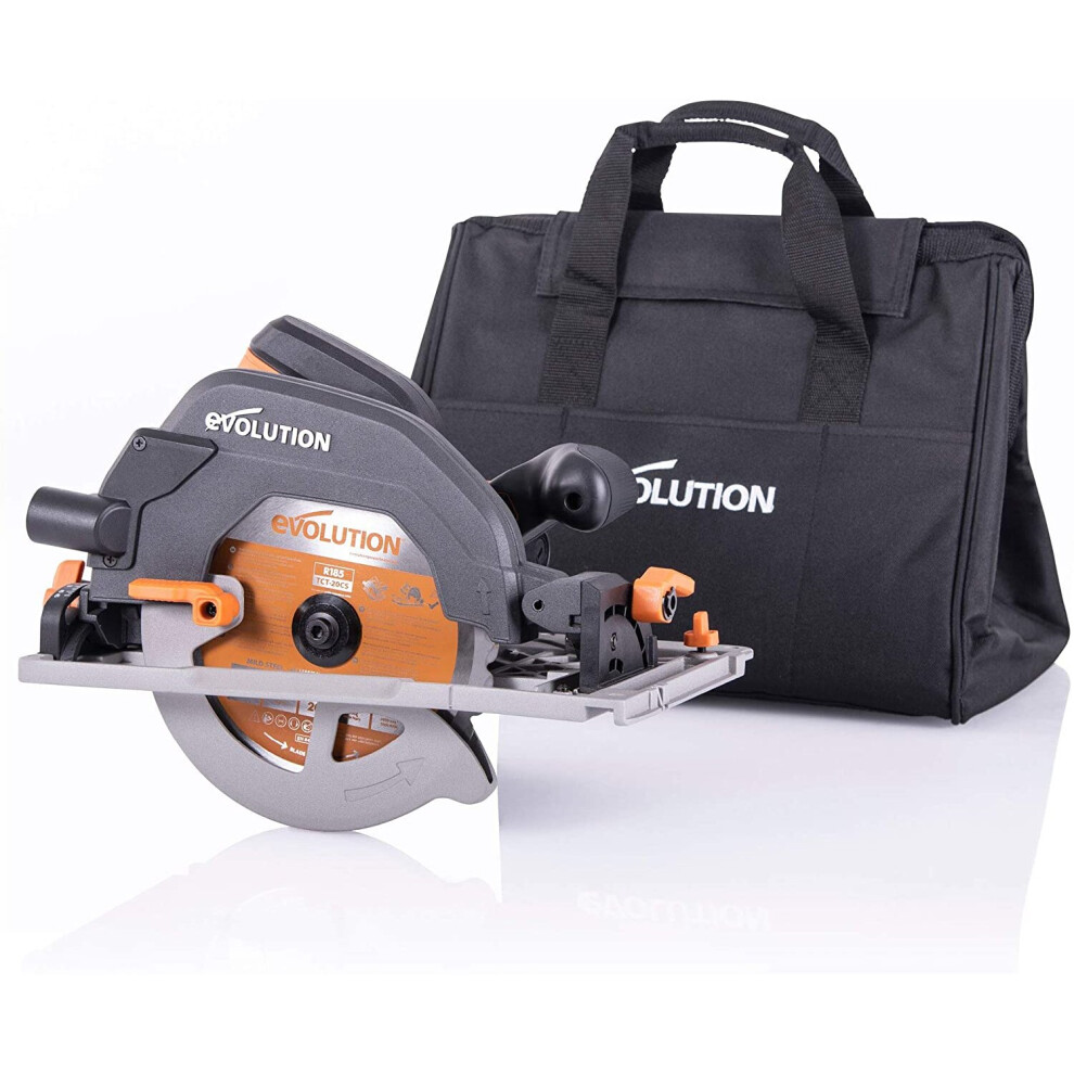 Evolution Power Tools R185CCSX+ Multi-Material Circular Saw, 1600 W, 230 V-Domestic