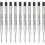 Parker Parker QUINKflow Ballpoint Pen Ink Refills | Medium Tip | Black | 10 Count 2