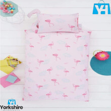 (Flamingo Shaped) Disney Cartoon Animal Character Kids Shaped Single Reversible Duvet Cover With Pillowcase Bedding Sets