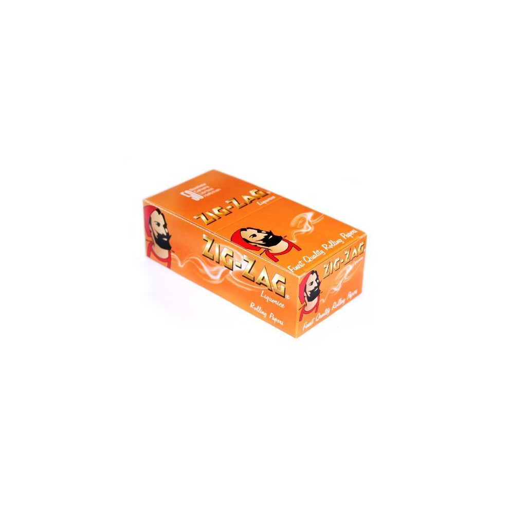 Zig Zag Zig-Zag Liquorice Flavour Gummed Rolling Paper Box Of 50