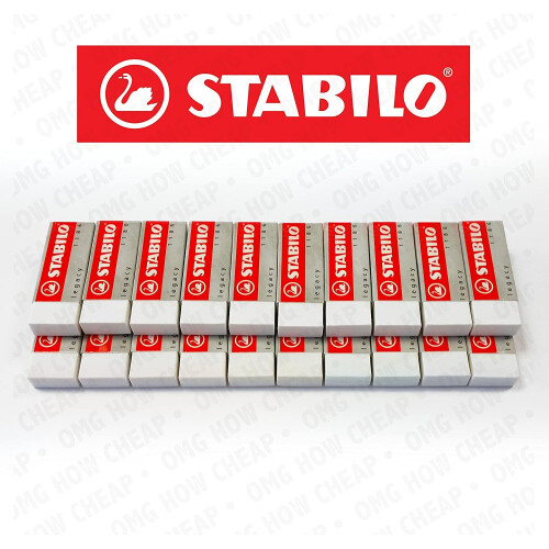 Pilot Stabilo Legacy Eraser - PVC- - Pack of 20
