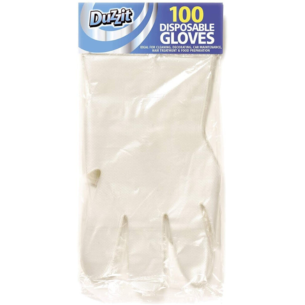 3 X Pack Of 100 Disposable Clear Gloves 5060591188520