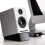 Audioengine DS1 Desktop Speaker Stands | Vibration Damping Tilted Silicon Tabletop Stands | Pair (small) 5