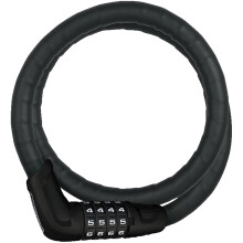 Antivol Abus Tresor 6615c - Fiets recreatie - Wit - Volwassen - Kabel van 15mm beschermd door stalen scharnieren