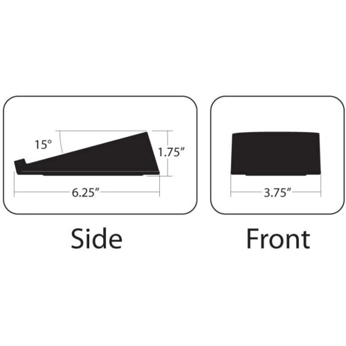 Audioengine DS1 Desktop Speaker Stands | Vibration Damping Tilted Silicon Tabletop Stands | Pair (small) 1