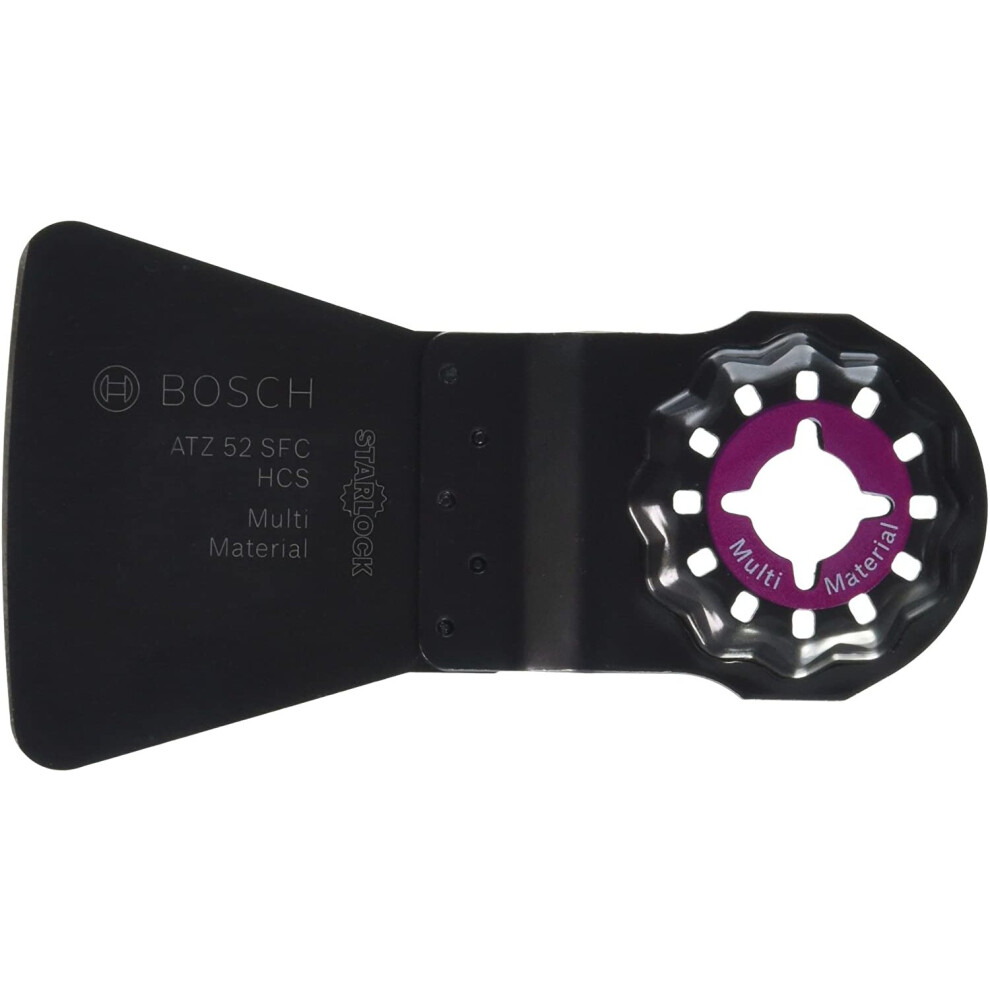 Bosch 2609256955 Starlock ATZ 52 x 38 mm SFC HCS Flexible Scraper Removal for Soft Residues for All PMF Multi-Tools